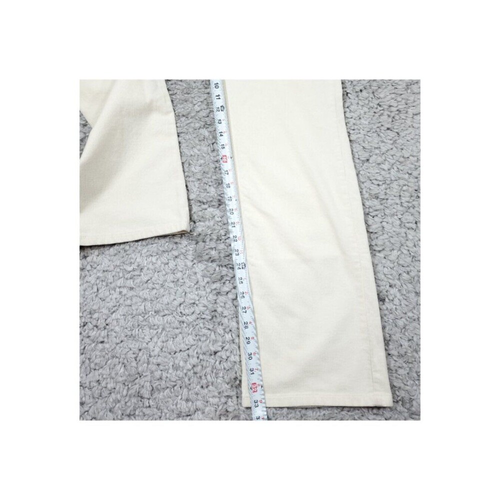 Wrangler High Rise Bold Boot Corduroy Bootcut Jeans White Cream Size 18 34 x 34 - Picture 9 of 9